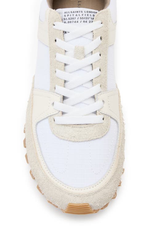 Allsaints Viggo Sneaker In Chalk White