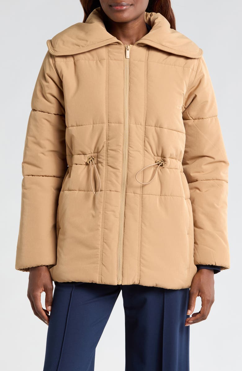 TravisMathew Mont Blanc Puffer Jacket, Alternate, color, Tigers Eye
