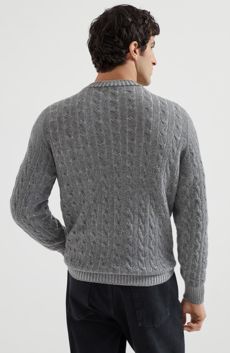 Brunello Cucinelli Vanisé sweater, Alternate, color, Dark Grey