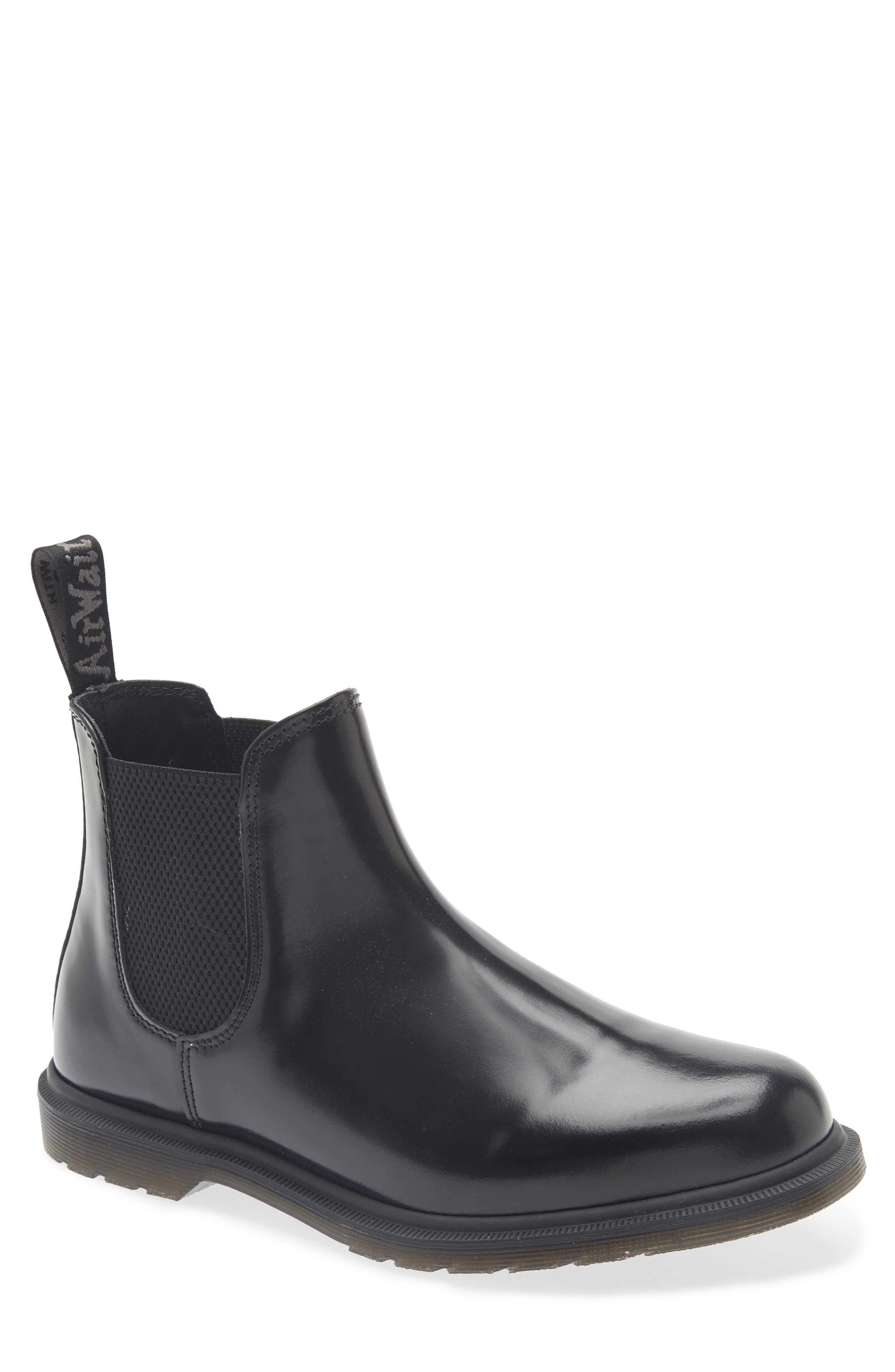 Mayfare Leather Chelsea Boot, Main, color, BLACK