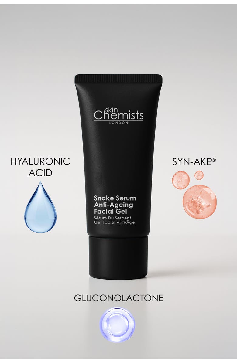 SKINCHEMISTS Snake Serum Anti-Ageing Facial Gel 30ml, Alternate, color, White