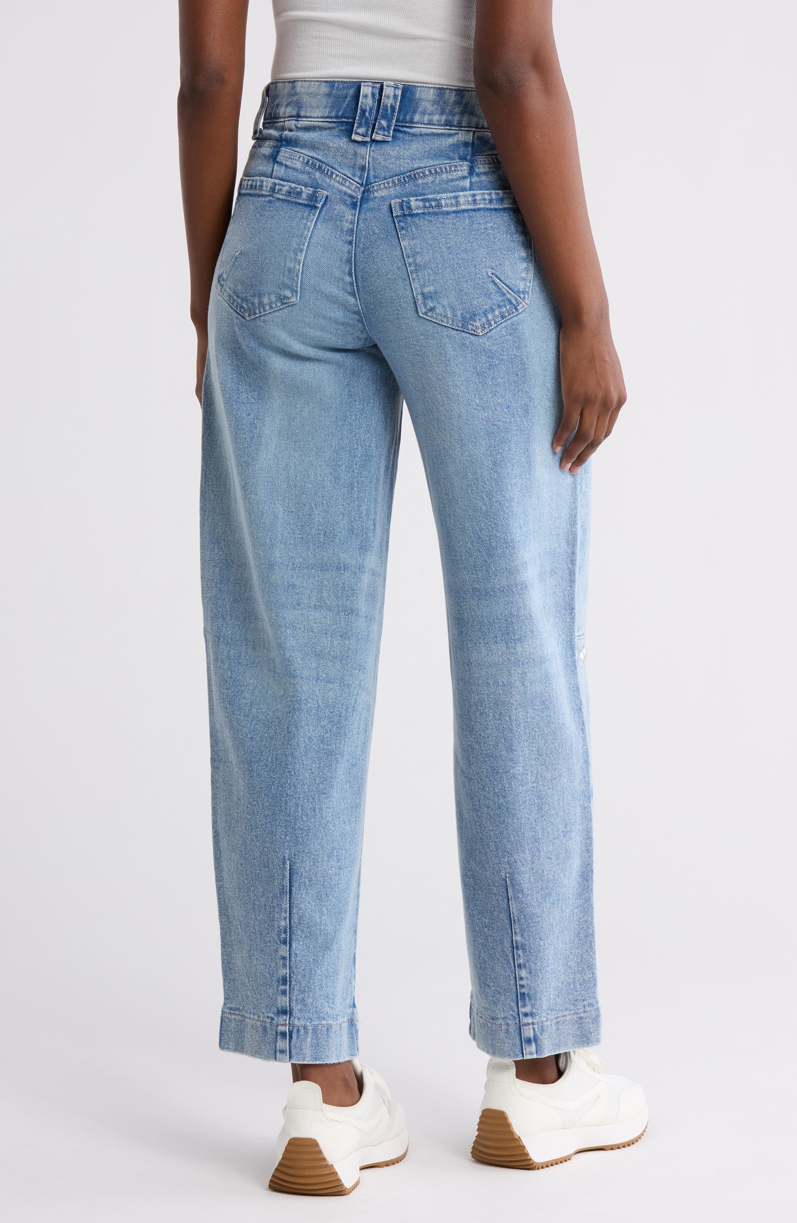 Democracy Studded Barrel Leg Jeans (Women) | Nordstromrack