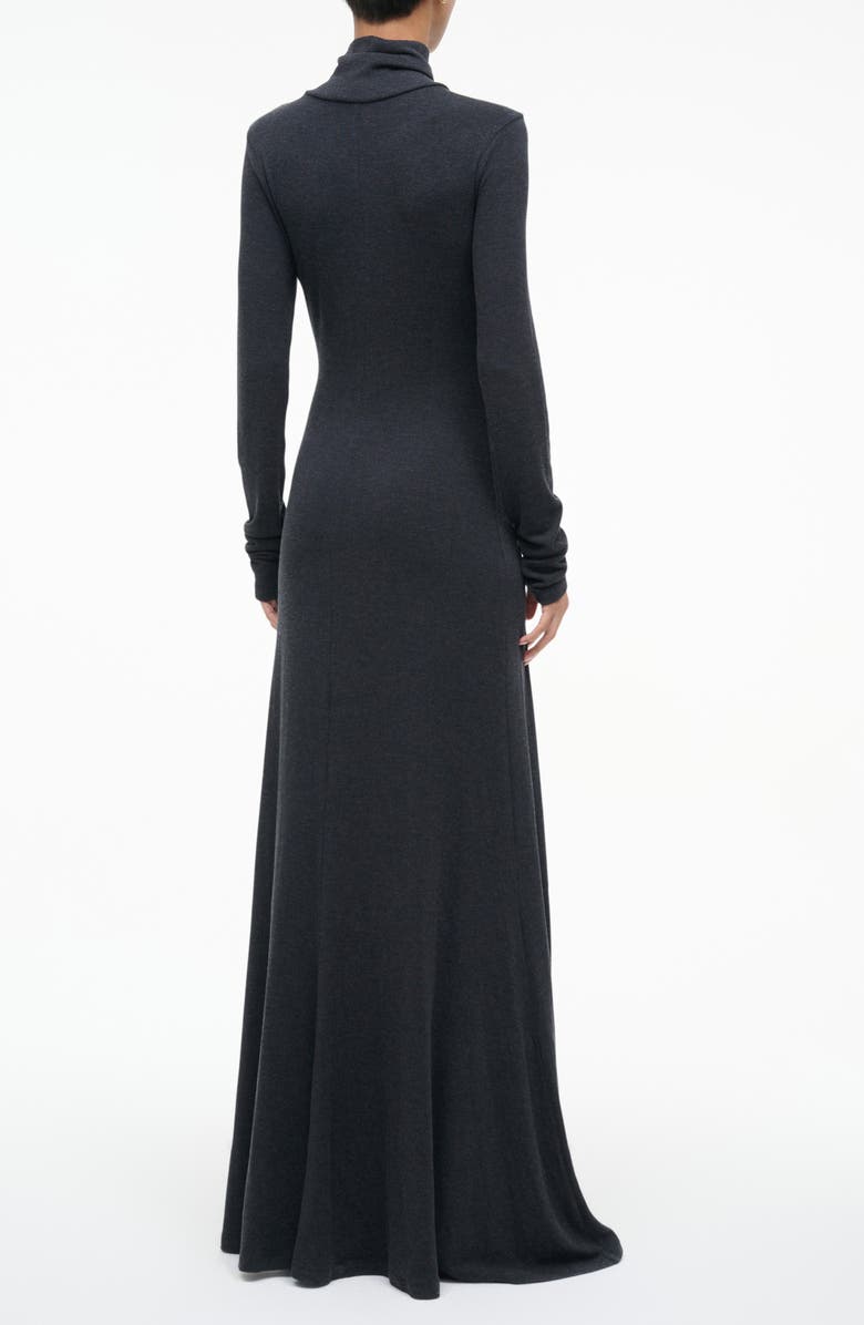 STAUD Vanya Long Sleeve Sweater Dress, Alternate, color, Charcoal