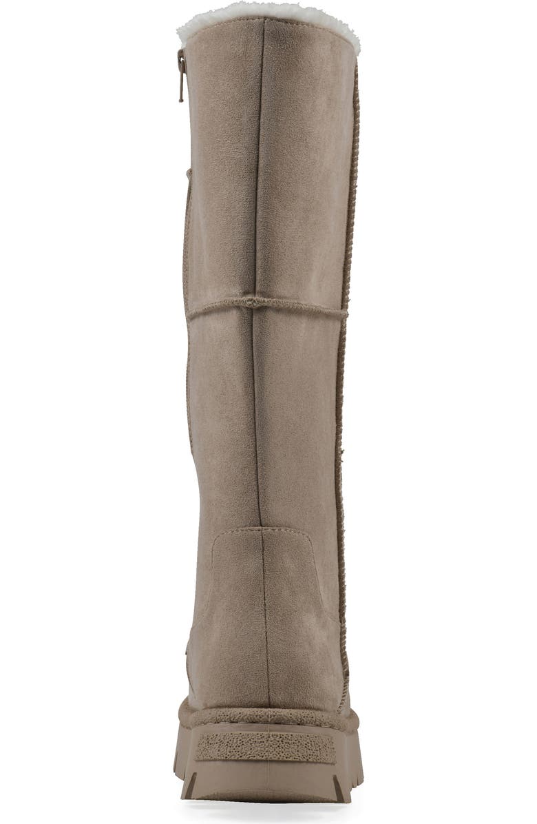 White Mountain Footwear Tru Faux Shearling Boot, Alternate, color, Dark Beige