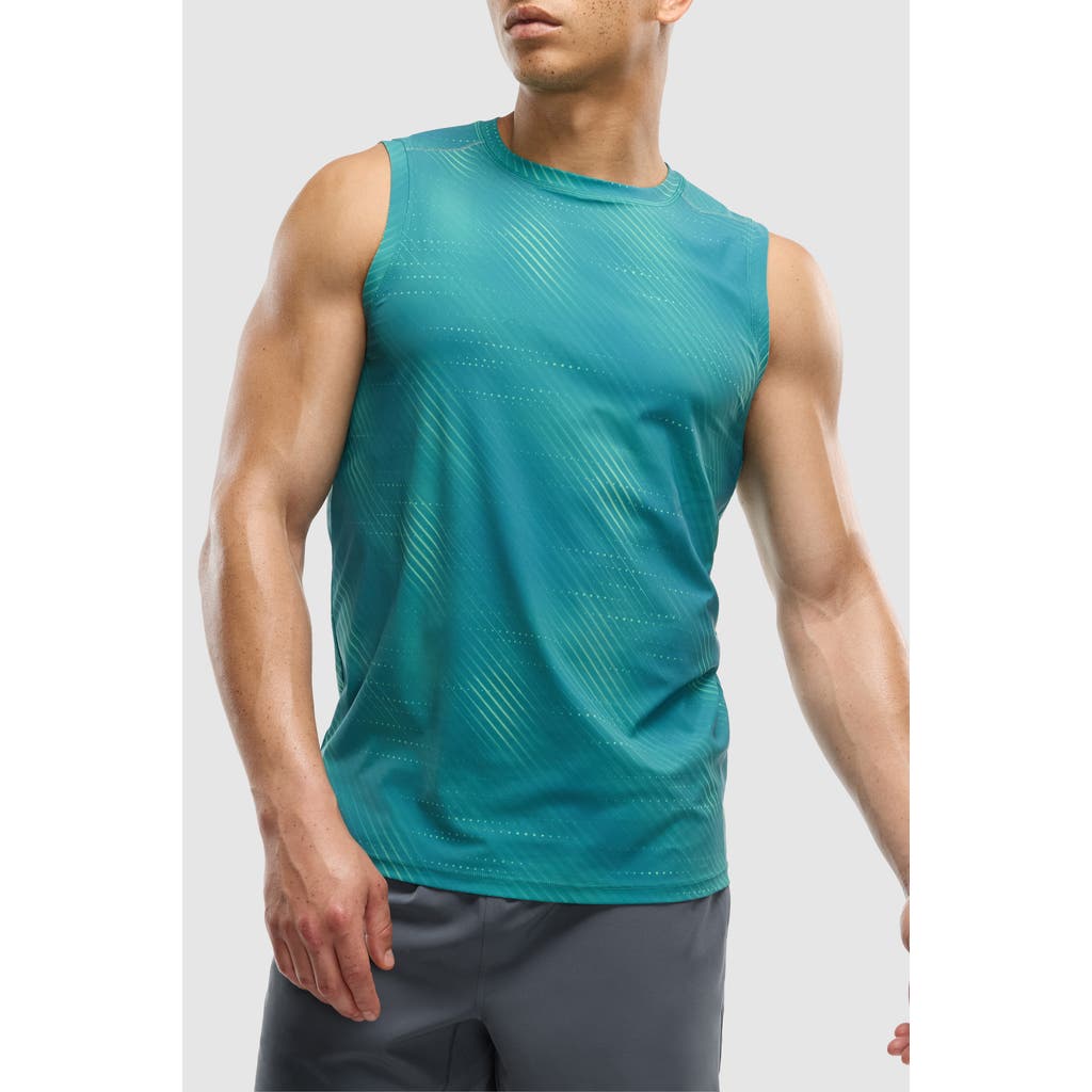 Peloton Interlock Run Singlet In Blue