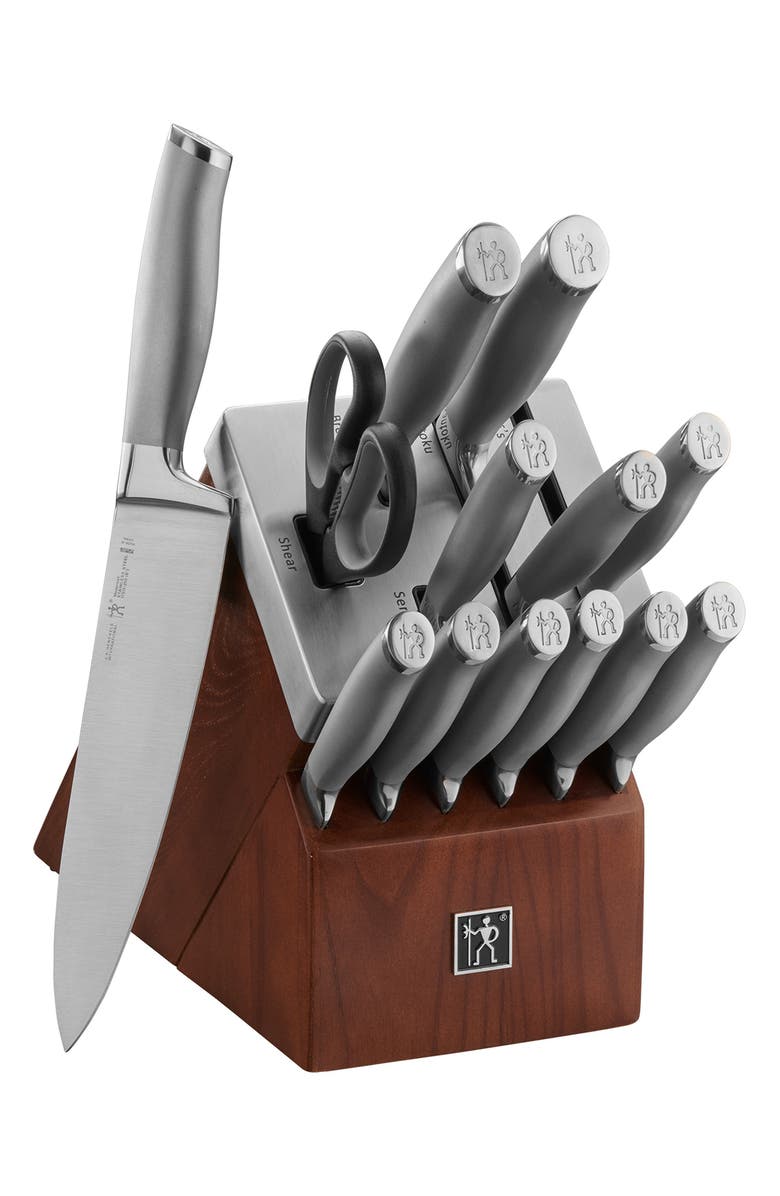 HENCKELS CUTLERY MODERNIST 14-PC SS KNIFE SET, Alternate, color, Stainless Steel