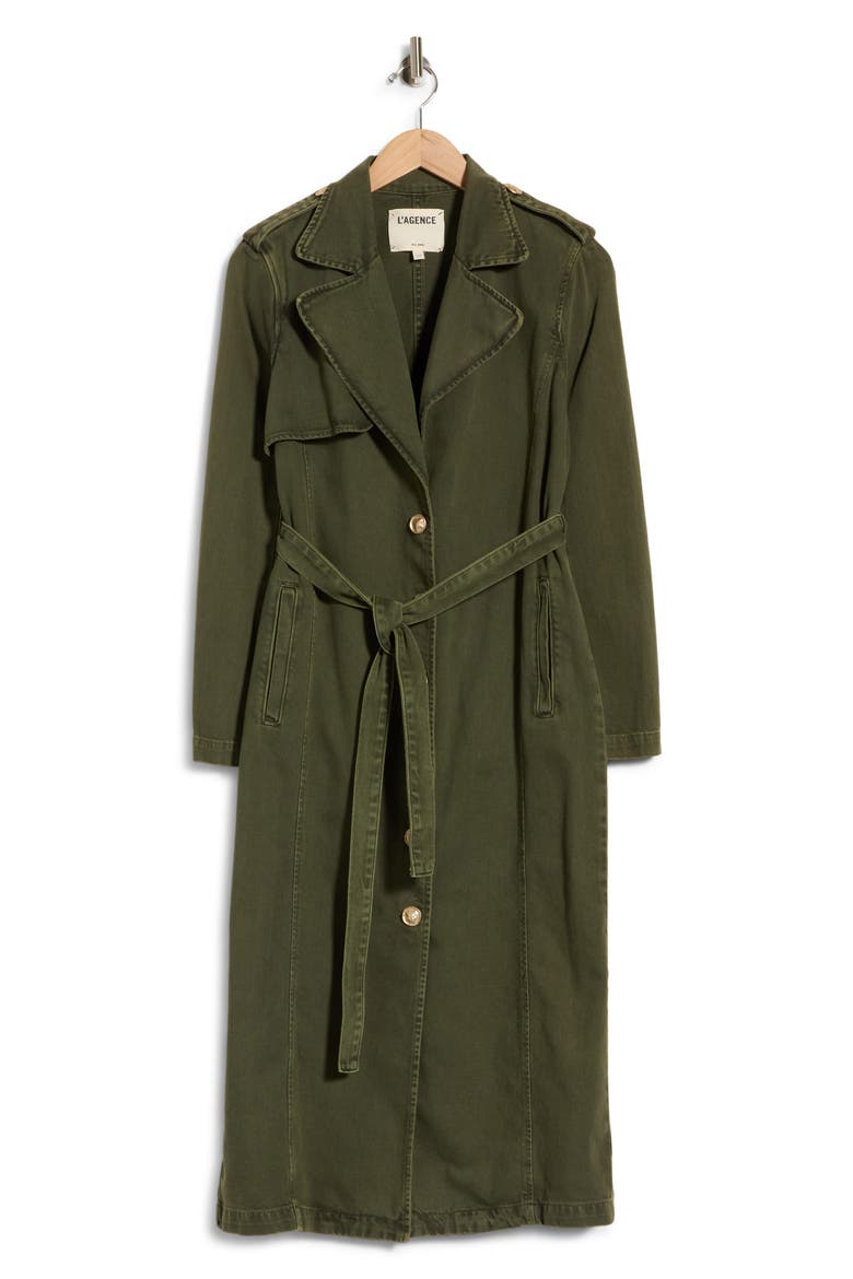 Zavia Trench Coat, Alternate, color, PICHOLINE