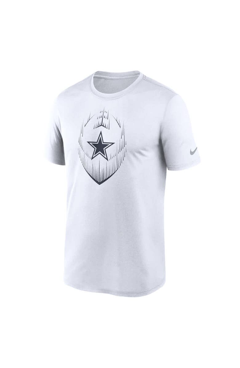 Nike Men's Nike White Dallas Cowboys Primetime Legend Icon Performance T-Shirt, Alternate, color, White