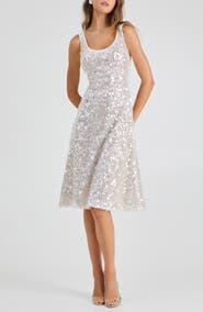 HELSI Isla Sequin Fit & Flare Cocktail Dress