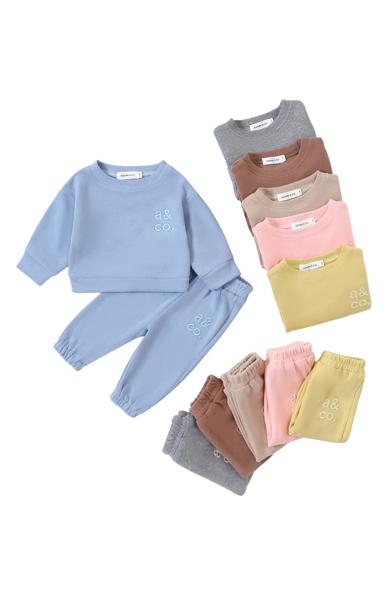 Ashmi & Co. Sweatshirt & Sweatpants Set, Alternate, color, Gray