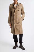 Burberry Foxfield Water Resistant Cotton Gabardine Trench Coat