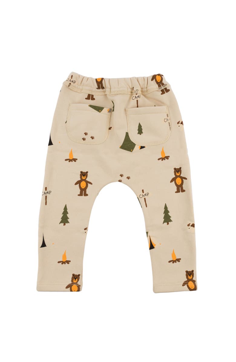 Oh baby! Brand Camping Print Brooklyn Jogger-Toddler, Alternate, color, Biscotti