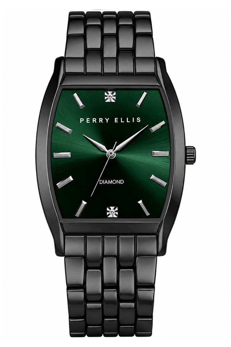 Slim Diamond Bracelet Watch, 40mm, Main, color, GUNMETAL
