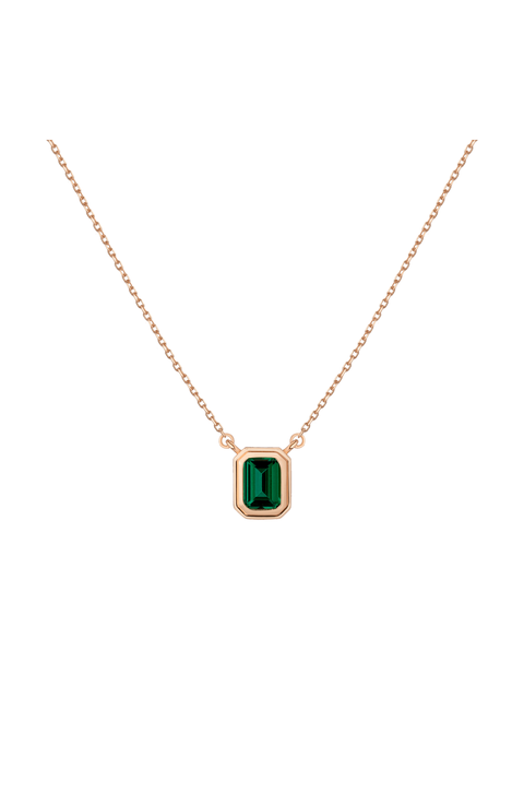Lab Grown Emerald Heirloom Necklace