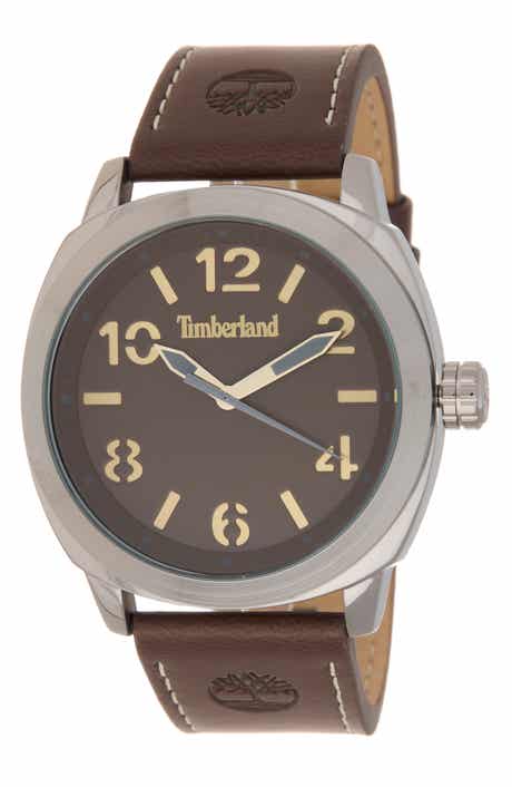 Timberland Classic Quartz Leather Strap Watch, 46mm