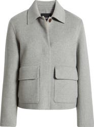 Theory Boxy Wool & Recycled Cashmere Jacket