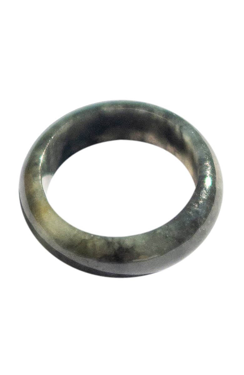 seree Sesame Grey jade ring, Alternate, color, Grey