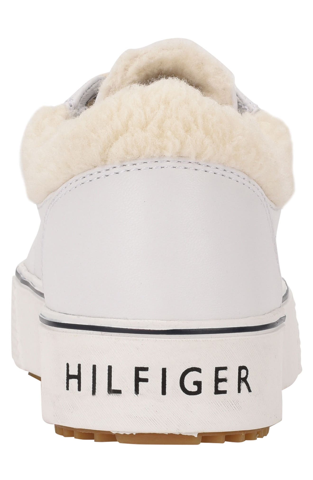 Tommy Hilfiger Saveri Faux Shearling Trim Platform Sneaker, Alternate, color, 