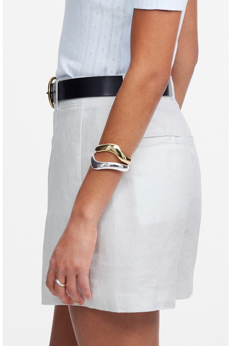 Pintuck Linen Shorts, Alternate, color, SALT