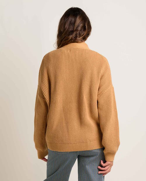 Toad And Co Bianca Shaker Cardigan In Brown