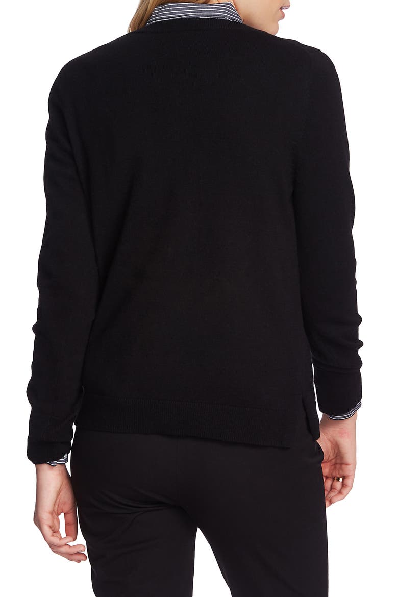 Muse Cotton Blend Sweater, Alternate, color, RICH BLACK