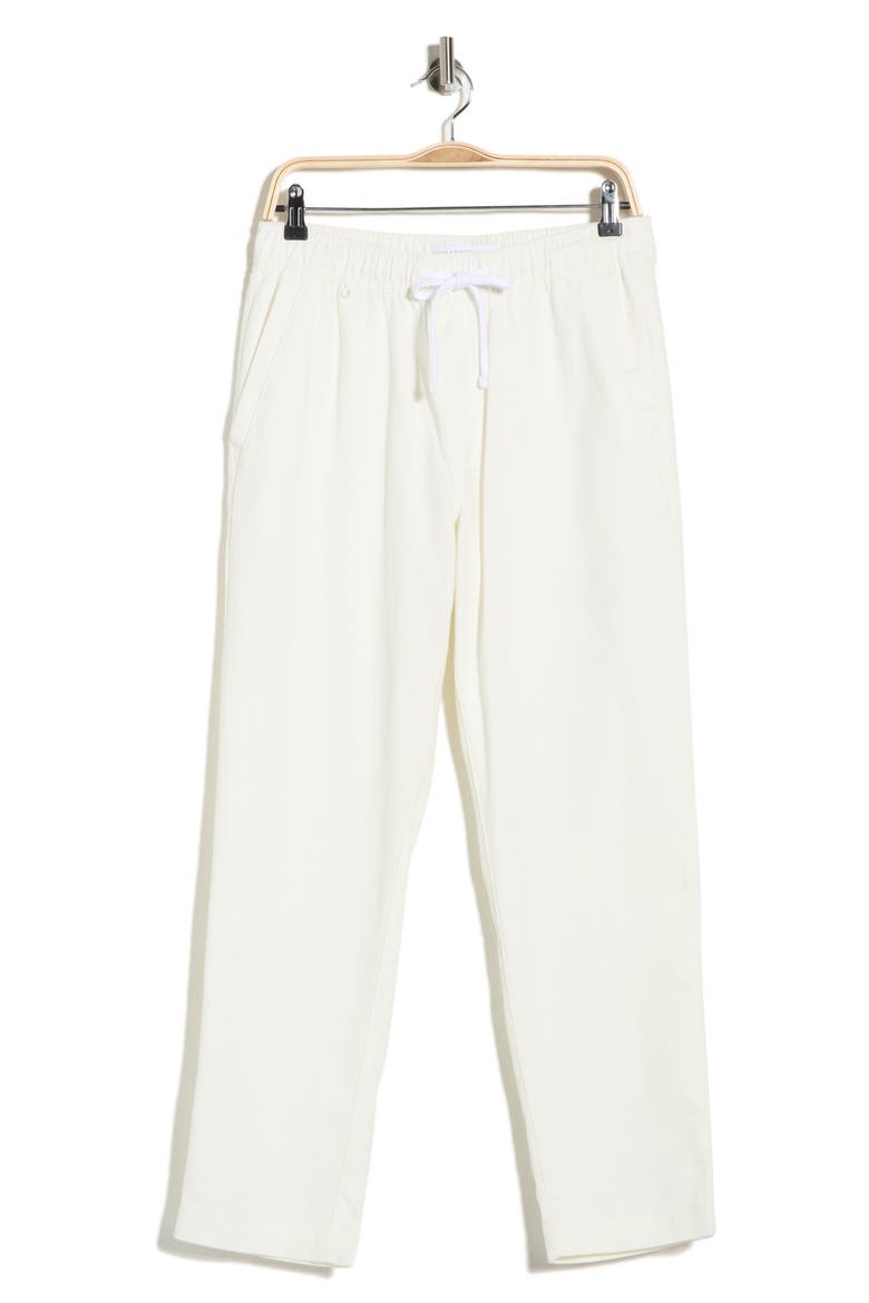 Textured Drawstring Pants, Alternate, color, OYSTER WHITE