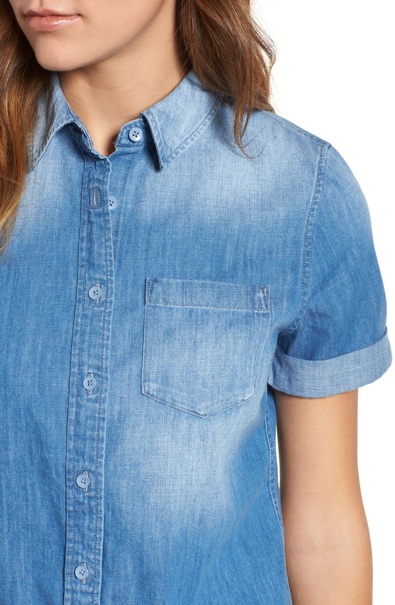 AG Easton Denim Shirt, Alternate, color, 