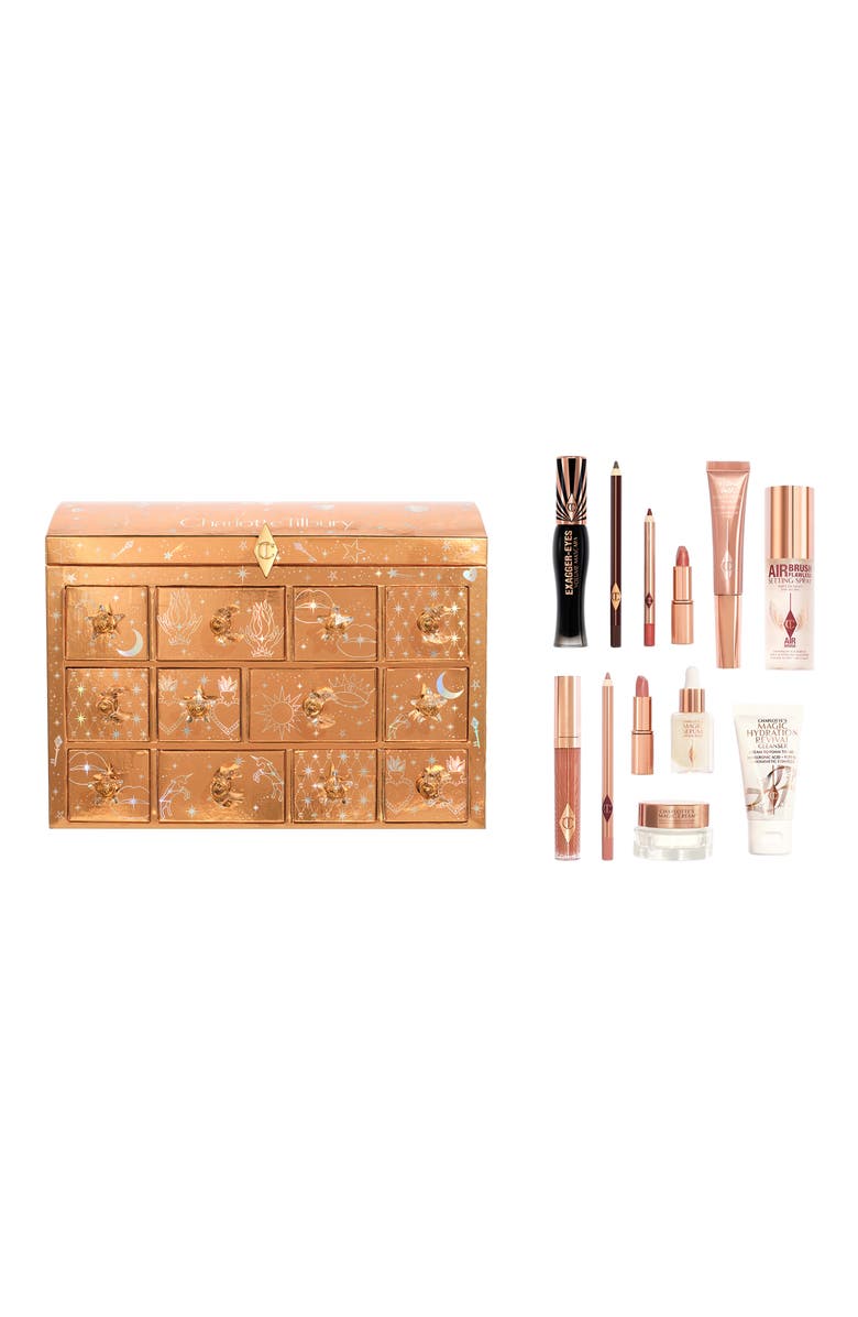 Charlotte Tilbury Holiday 12-Door Treasure Chest Set $314 Value, Main, color, 