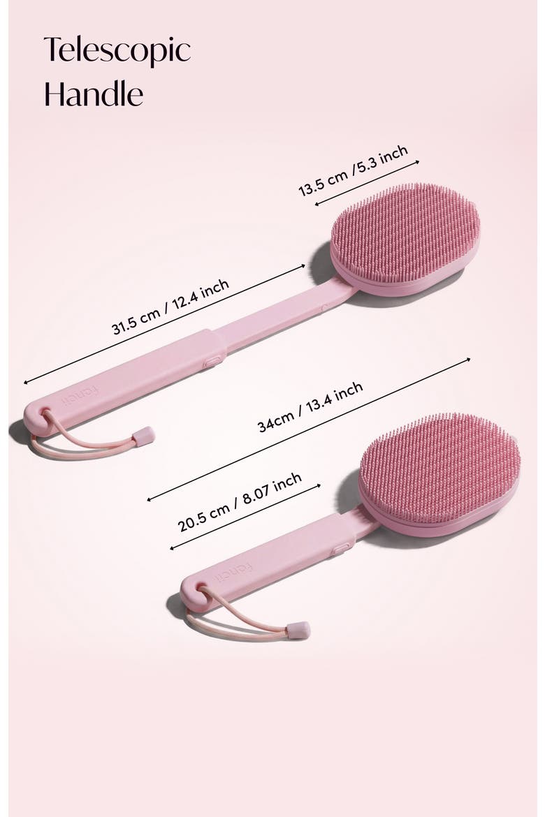 Nyla Rechargeable Sonic Body Scrubber, Alternate, color, Pink