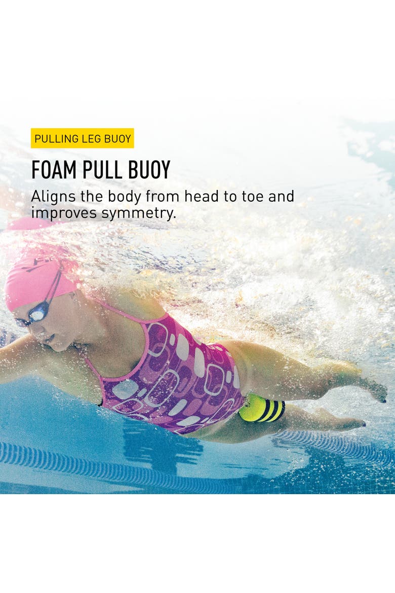 Foam Pull Buoy for Swim Training Upper Body Strength Builder Improves Stroke Technique Soft EVA Foam, Alternate, color, Yellow & Black