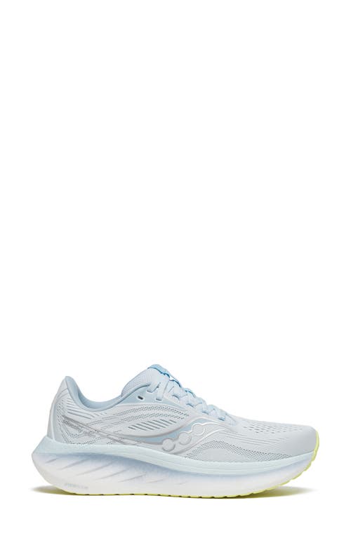 Saucony Ride 18 Running Shoe In Ice Melt/dream