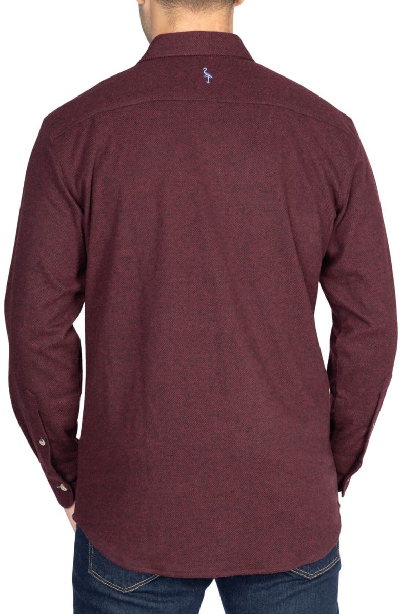 TailorByrd Solid Melange Sweater Shirt, Alternate, color, Bordeaux