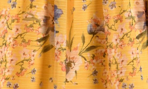 Ava & Yelly Kids' Floral Ruffle Strap Maxi Dress