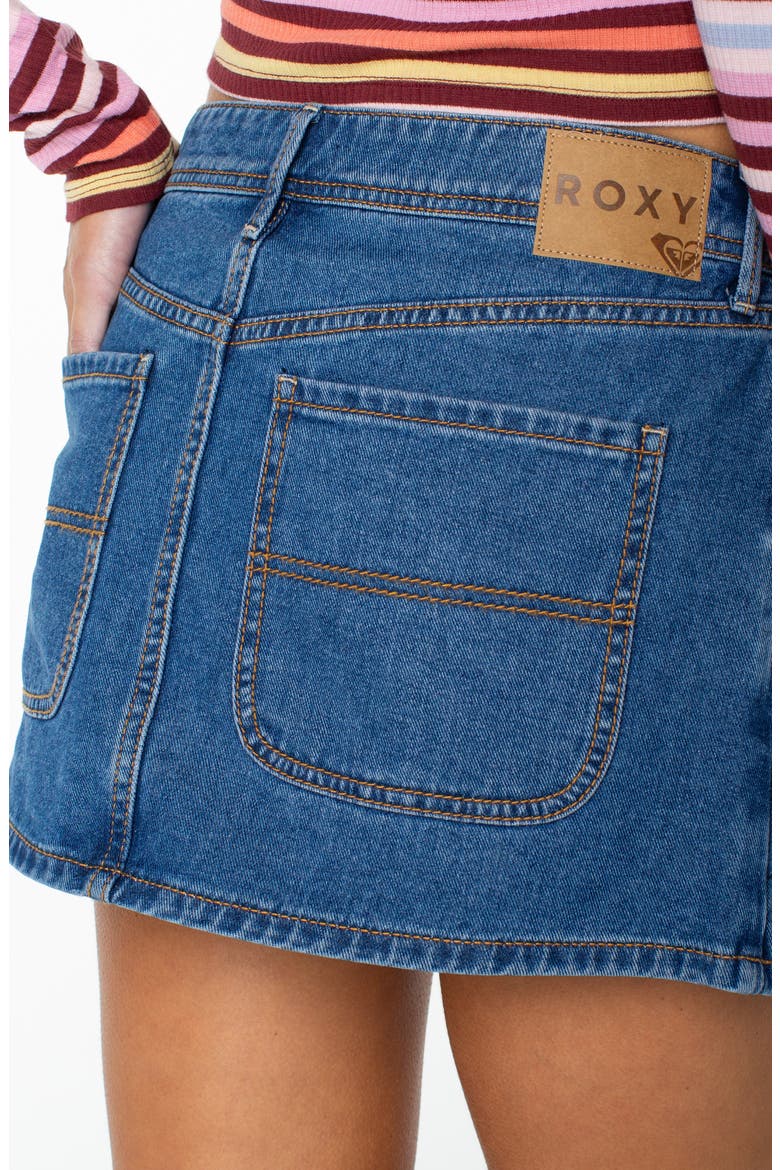 Reel Life Denim MIniskirt, Alternate, color, HIGH SURF