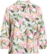 Jones New York Floral Print Shirt