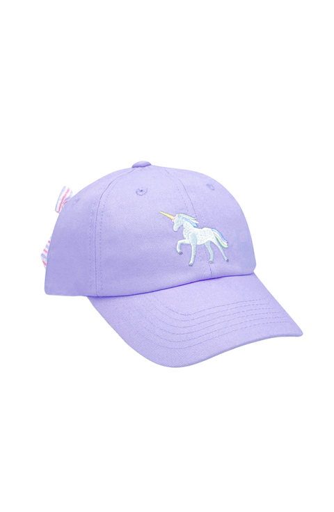 Rainbow Unicorn Twill Bow Baseball Hat (Baby)