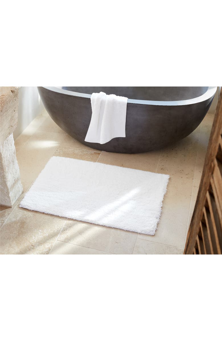 Coyuchi Organic Cotton Shag Bath Mat, Alternate, color, Alpine White