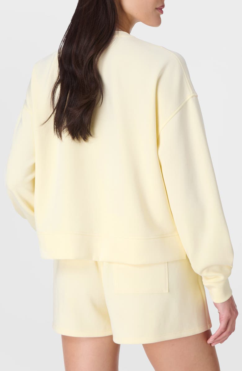 Sweaty Betty Sand Wash Cloud Sweatshirt, Alternate, color, Buttercrea