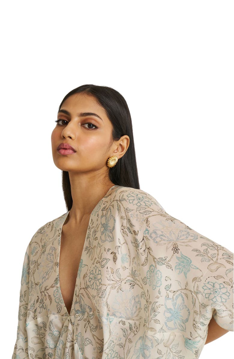 Reistor Silky Kaftan Dress, Alternate, color,