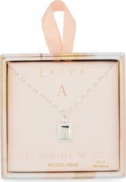 Leith Initial Pendant Necklace