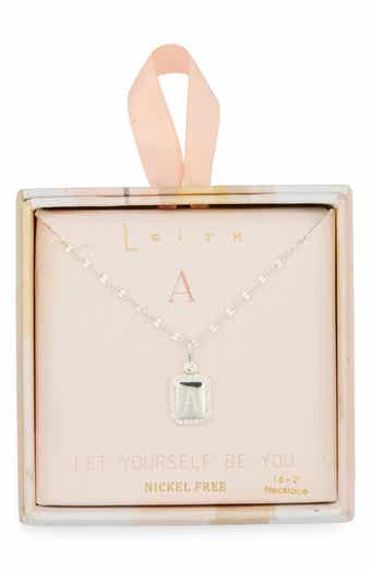 Leith Initial Pendant Necklace
