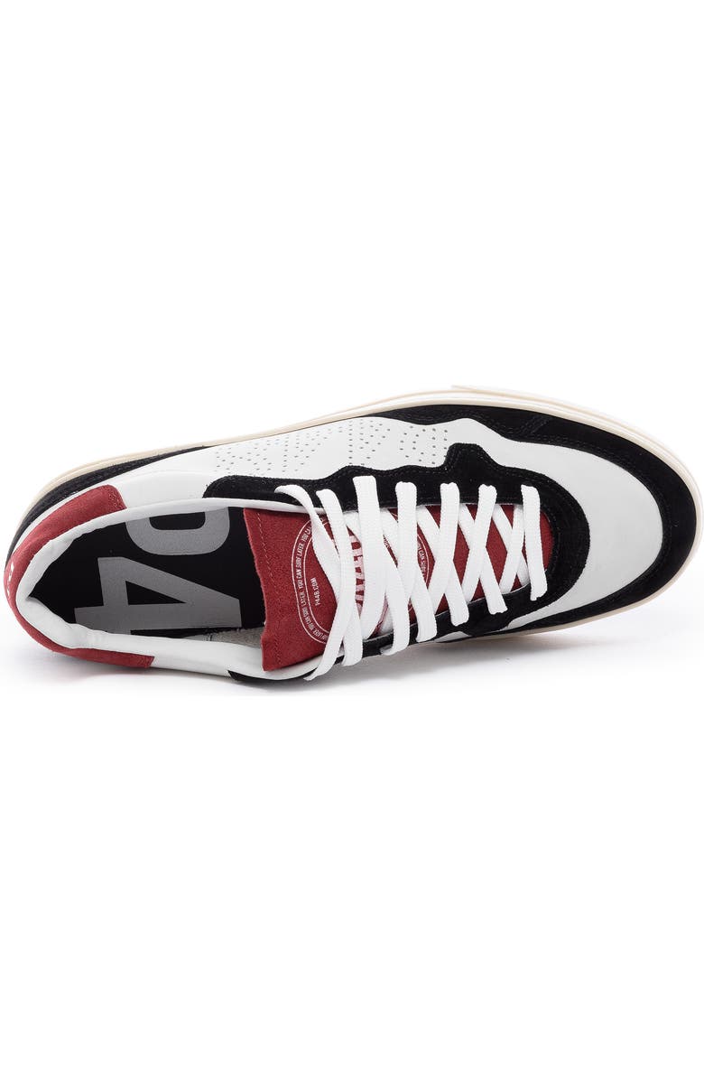 P448 Bali Low Top Sneaker, Alternate, color, White/ Black/ Rosso
