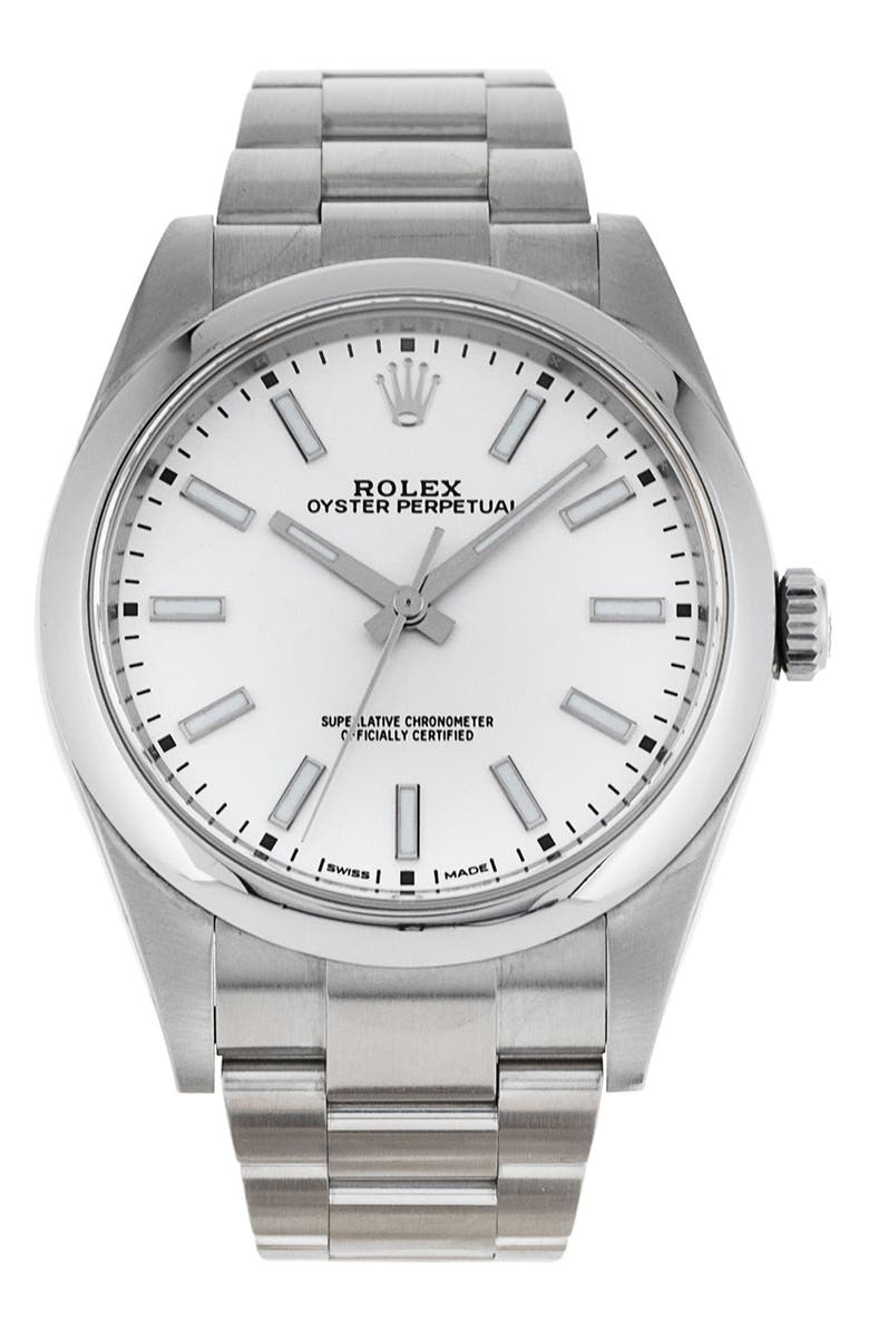 Watchfinder & Co. Rolex Preowned Oyster Perpetual Bracelet Watch, 39mm, Main, color,
