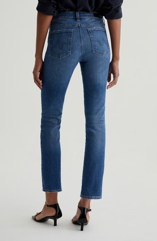 Shop Ag Mari Mid Rise Ankle Slim Straight Leg Jeans In Oceanside