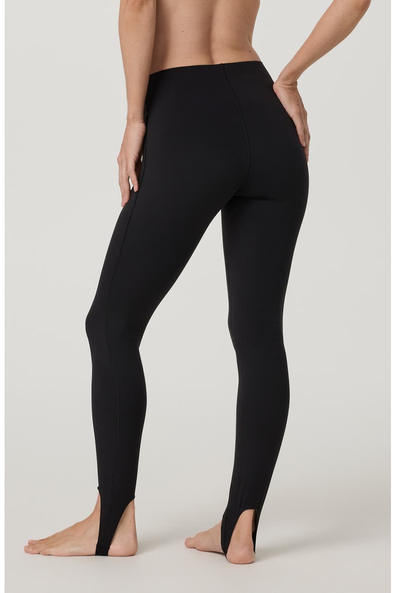 Form Refined High Waist Stirrup Performance Leggings, Alternate, color, BLACK