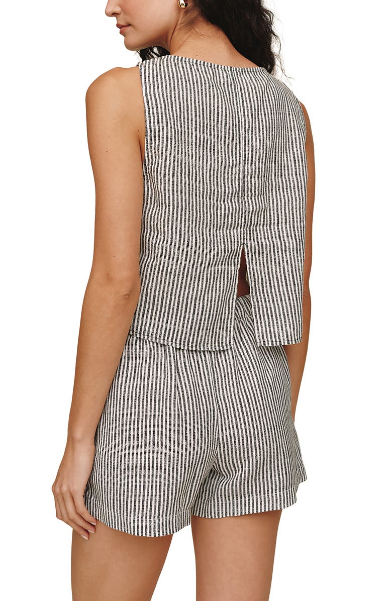 Bella Dahl Stripe Sleeveless Crop Tank, Alternate, color, Hatch Stripe