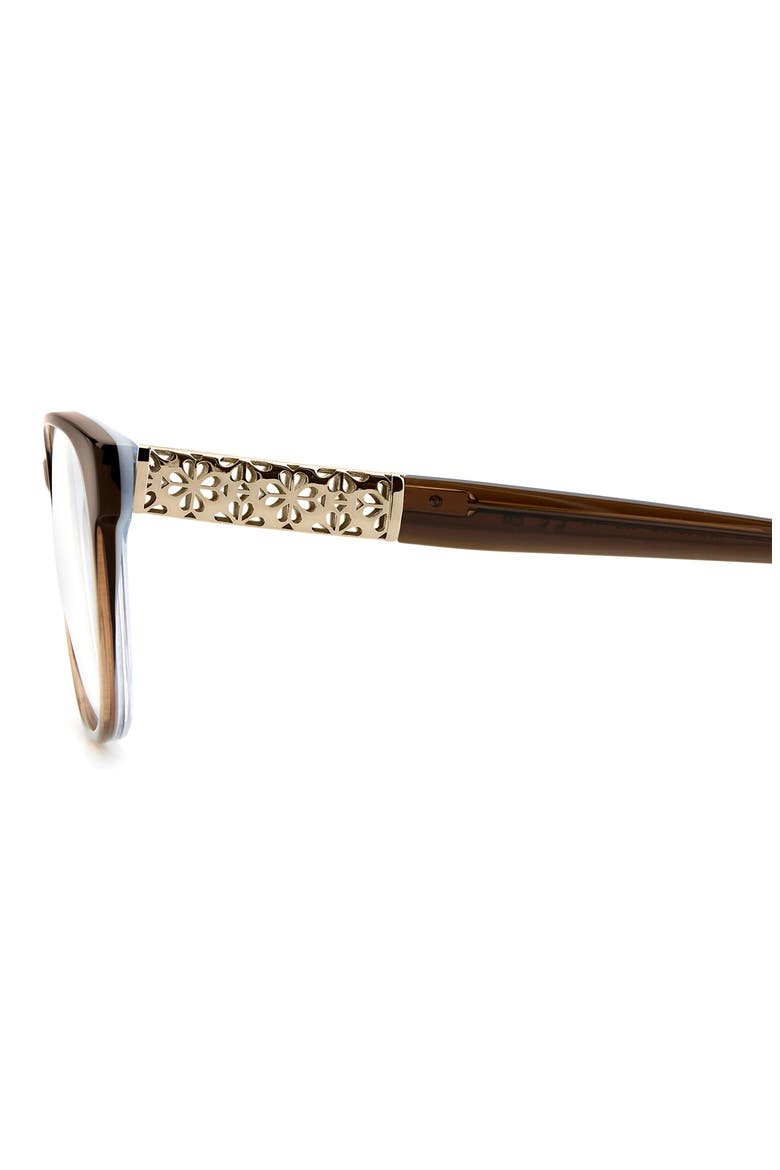 lyssa 51mm square optical glasses, Alternate, color, BROWN