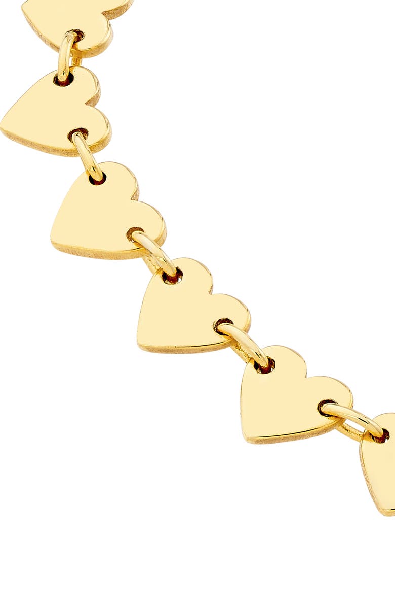 HAWLEY ST Alternating Heart Chain Necklace, Alternate, color,