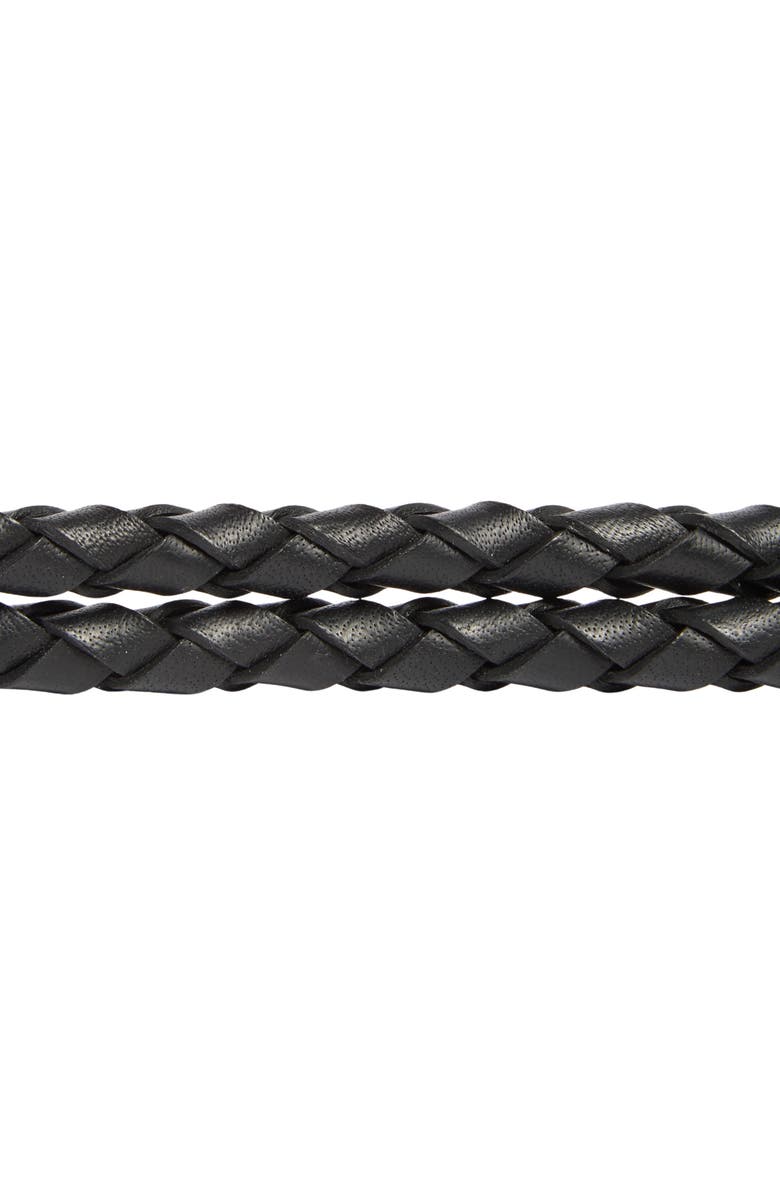 Nordstrom Syd Woven Leather Tie Belt, Alternate, color,