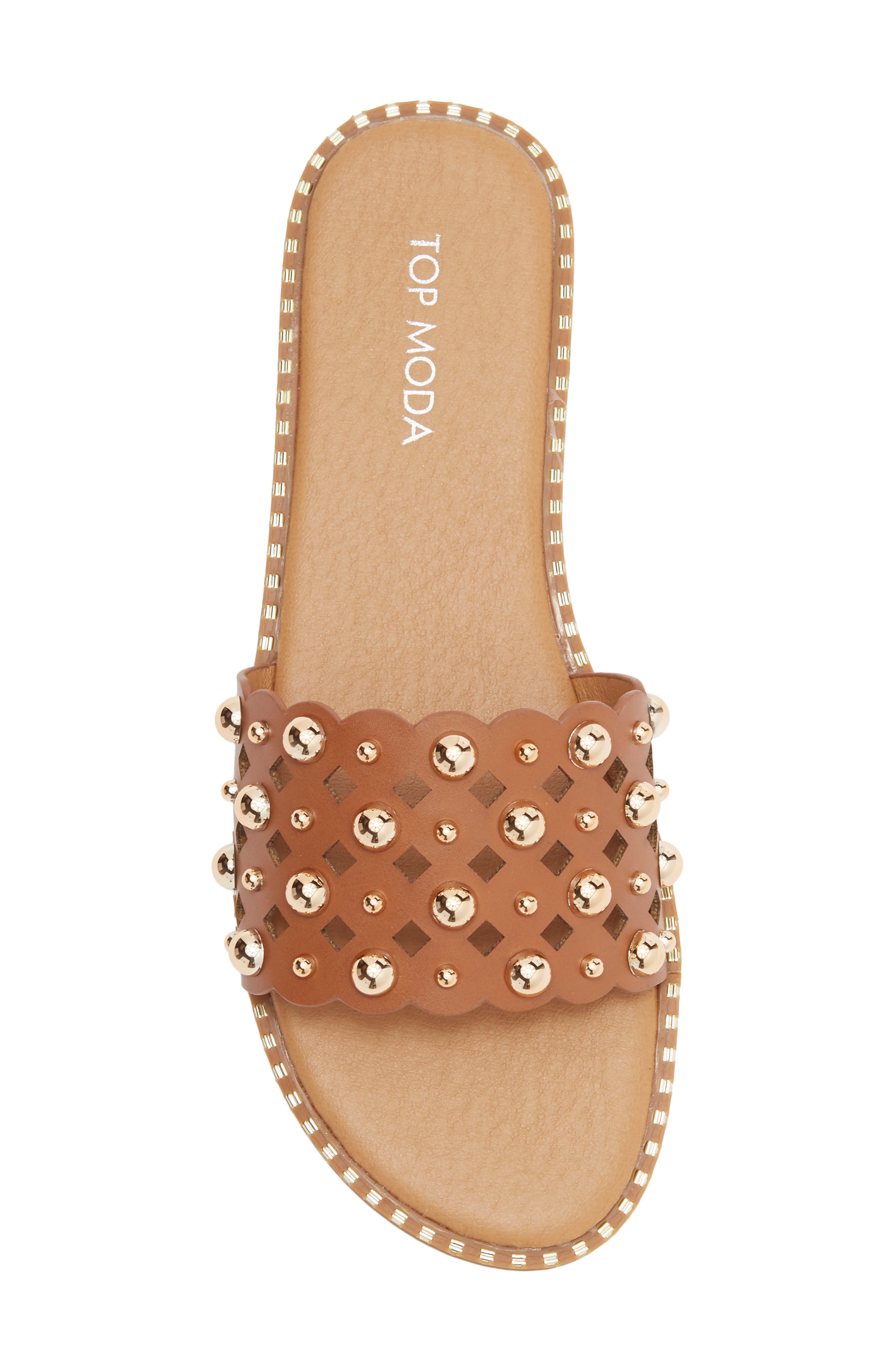 Mick Flat Sandal, Alternate, color, TAN PU